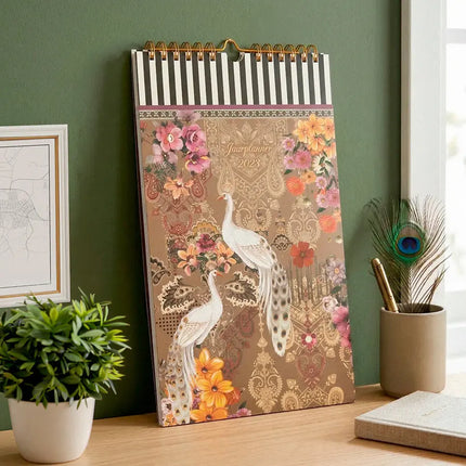 Paperclip Familieplanner Taupe Pattern 2027 – Paperclip