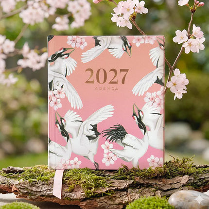 Paperclip Week Agenda Wildlife Crane Birds 2027 – Paperclip