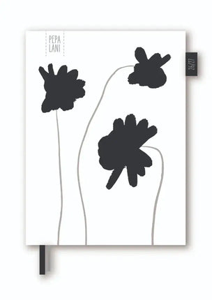 Pepa Lani Pepa Lani Agenda 2026-2027 Black & White Poppy Flower