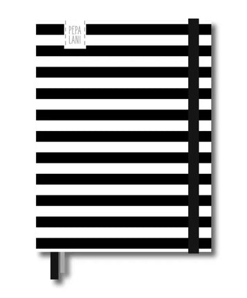 Pepa Lani Pepa Lani Bullet Journal PRO Black & White Stripes