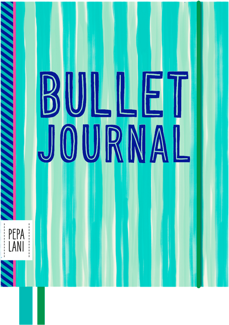 Pepa Lani Pepa Lani Bullet Journal Stripes Happy Stripes Green Blue