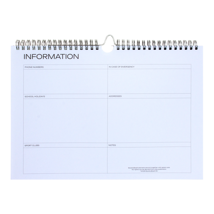 Pepa Lani Pepa Lani Family Planner 2027 Zwart Wit Flowerbomb