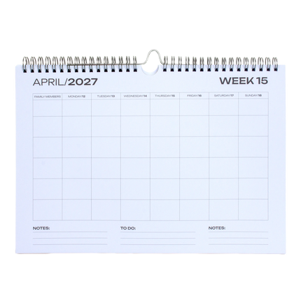 Pepa Lani Pepa Lani Family Planner 2027 Zwart Wit Flowerbomb