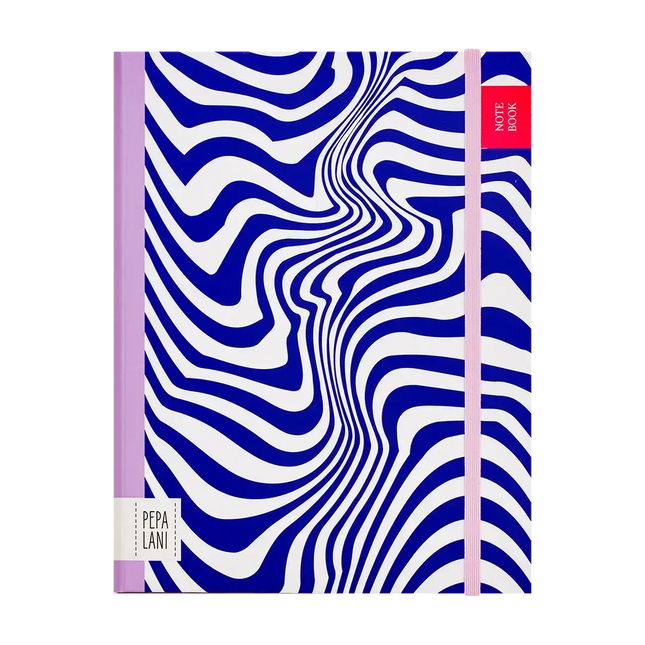Pepa Lani Pepa Lani Notitieboek A5 Flower Waves Blue