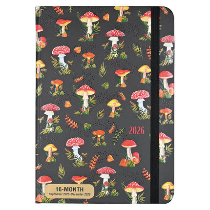 Peter Pauper 16 Maanden Agenda 2026 Mushrooms