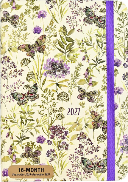 Peter Pauper Amethyst Butterflies 16 Maanden Agenda 2027