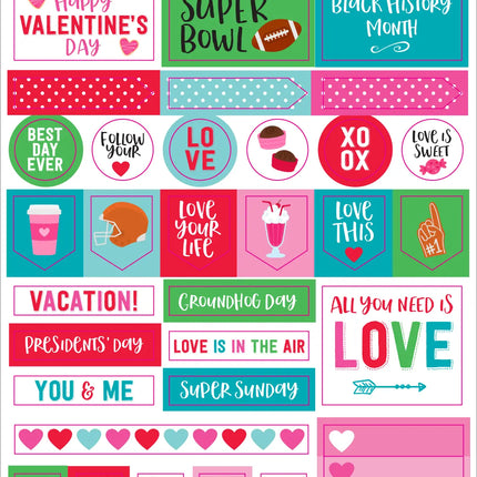 Peter Pauper Essentials Month By Month Planner Stickers