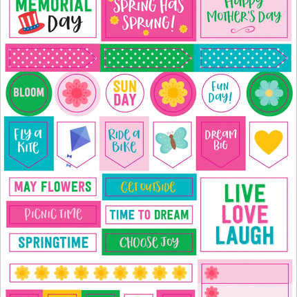 Peter Pauper Essentials Month By Month Planner Stickers