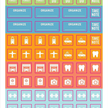 Peter Pauper Home & Family Management Planner Stickers