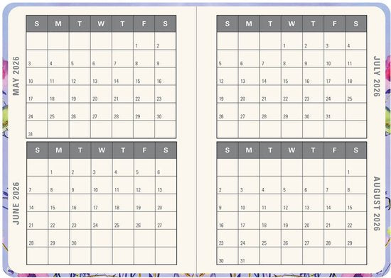 Peter Pauper Lavender Wildflowers Agenda 2026
