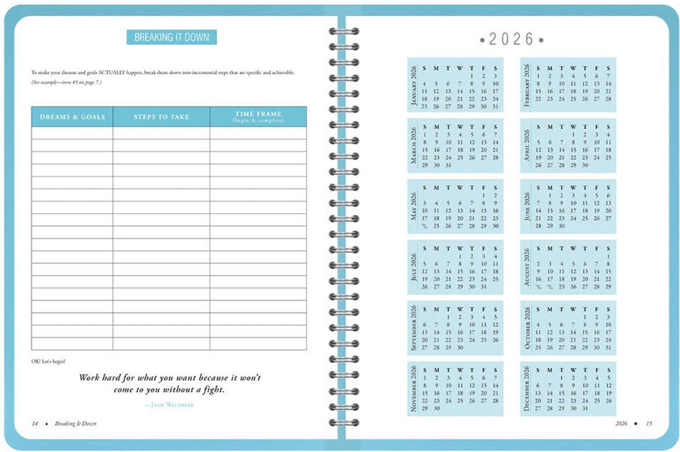 Peter Pauper Live with Purpose Weekly Planner 2026