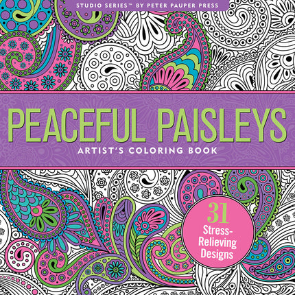 Peter Pauper Peaceful Paisleys Kleurboek