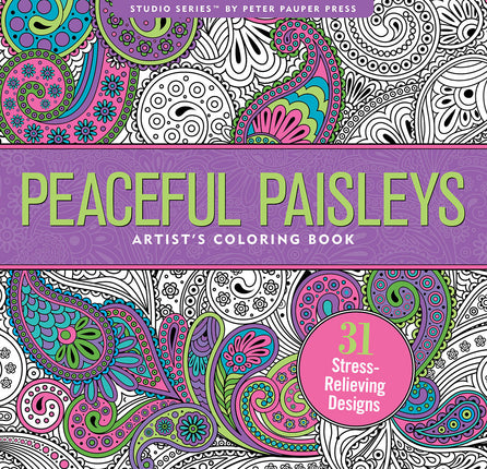 Peter Pauper Peaceful Paisleys Kleurboek