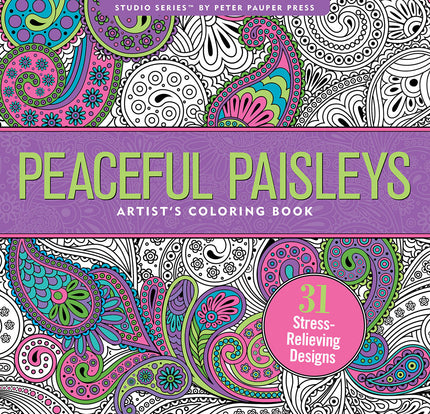 Peter Pauper Peaceful Paisleys Kleurboek