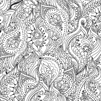 Peter Pauper Peaceful Paisleys Kleurboek