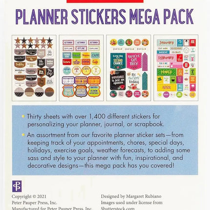 Peter Pauper Planner Stickers Mega Pack