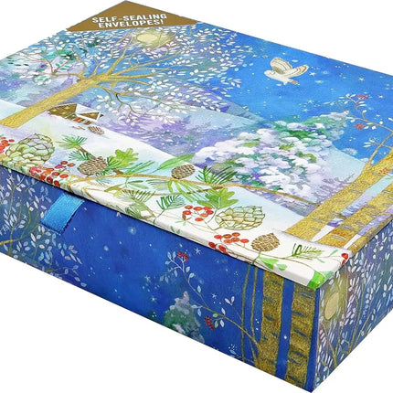 Peter Pauper Winter Starlight Deluxe Doosje 20 stuks met Enveloppe