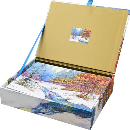 Peter Pauper Winter Tapestry Deluxe Doosje 20 stuks met Enveloppe