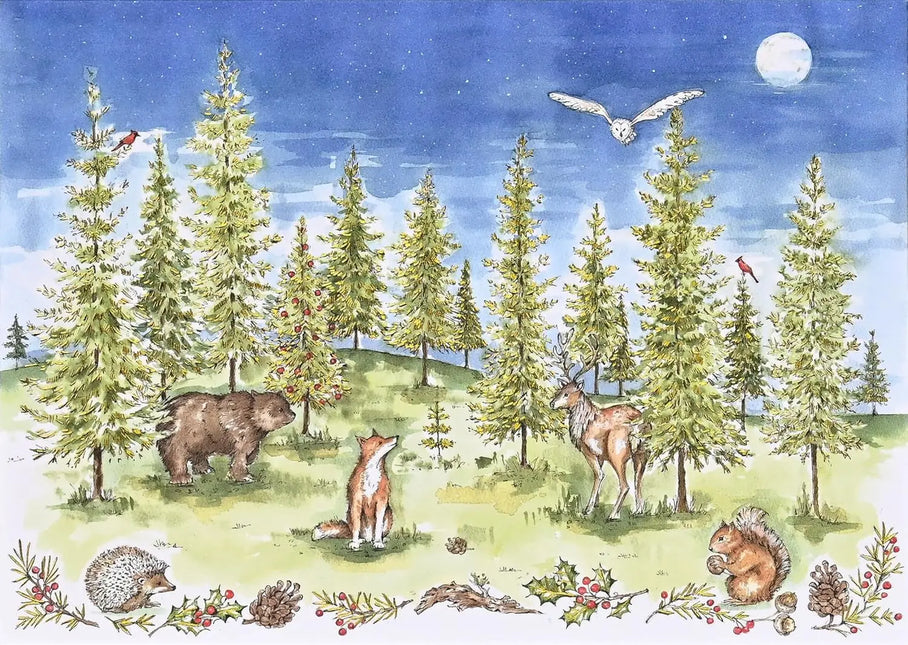 Peter Pauper Woodland Wonder Deluxe Doosje 20 stuks met Enveloppe