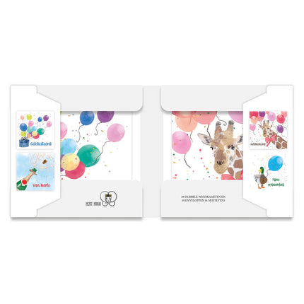 Petit Paris Kaartenmapje Petit Paris – Giraf 10 Stuks