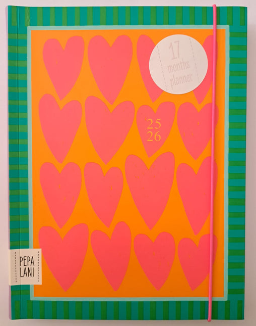 Pimpelmees Pepa Lani School Agenda 2025-2026 Flower Pink