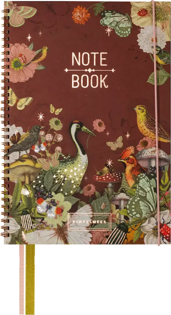 Pimpelmees Pimpelmees A4 Notitieboek Marron Wire-O