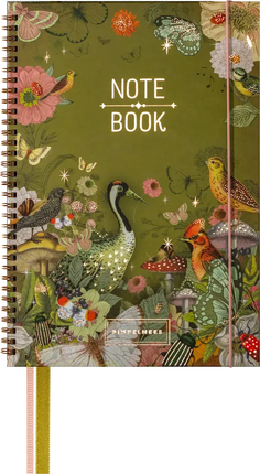 Pimpelmees Pimpelmees A4 Notitieboek Sage Wire-O
