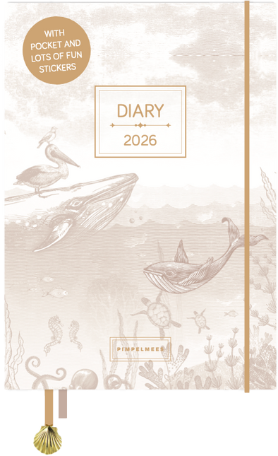 Pimpelmees Pimpelmees A5 Agenda 2026 - Warm Nude