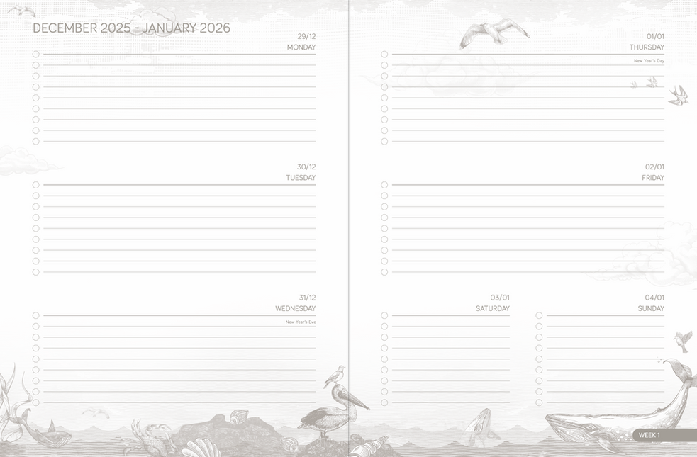 Pimpelmees Pimpelmees A5 Agenda 2026 - Warm Nude