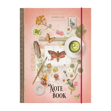 Pimpelmees Pimpelmees A5 Notitieboek Wonderland Peach Butterbird
