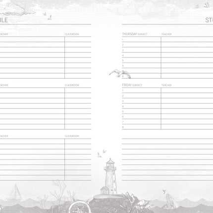 Pimpelmees Pimpelmees A5 School agenda 2025 - 2026 Breezy Blue