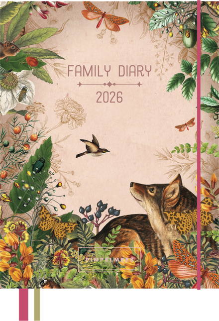 Pimpelmees Pimpelmees Family Agenda 2026 - Fox Rose