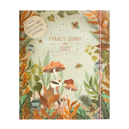 Pimpelmees Pimpelmees Family Agenda 2027 - Badger Grassy Green