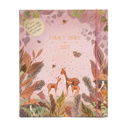 Pimpelmees Pimpelmees Family Agenda 2027 - Deer Warm Red