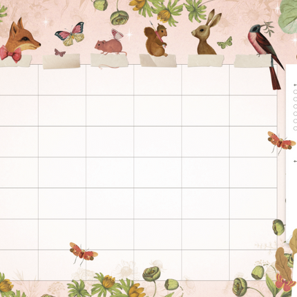 Pimpelmees Pimpelmees Family Planner 18 maanden 2026-2027 Magical Forest