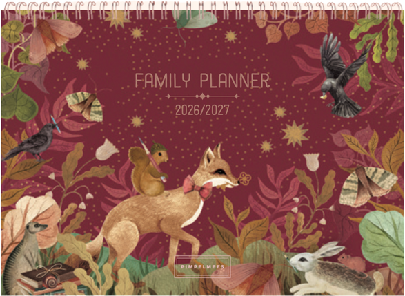 Pimpelmees Pimpelmees Family Planner 18 maanden 2026-2027 Magical Forest