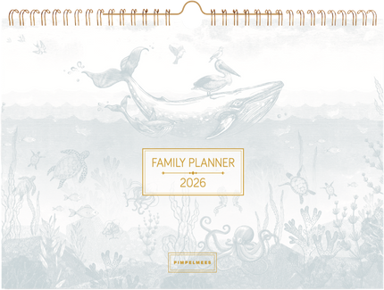 Pimpelmees Pimpelmees Family Planner 2026 Breezy Blue