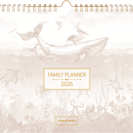 Pimpelmees Pimpelmees Family Planner 2026 Warm Nude