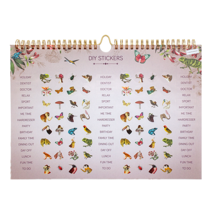 Pimpelmees Pimpelmees Family Planner 2027 Deer Grassy Green