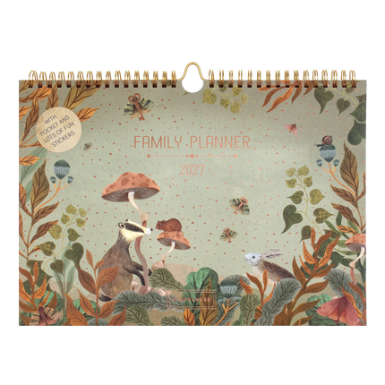 Pimpelmees Pimpelmees Family Planner 2027 Deer Grassy Green