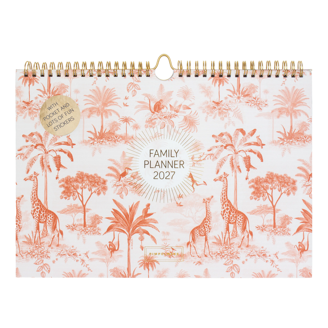 Pimpelmees Pimpelmees Family Planner 2027 Savannah Stories Desert Red