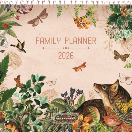 Pimpelmees Pimpelmees Familyplanner 2026 Botanica Fox Rose