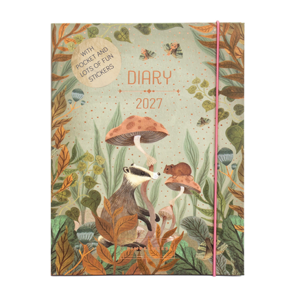 Pimpelmees Pimpelmees Magical Forest A5 Agenda 2027 Badger Green
