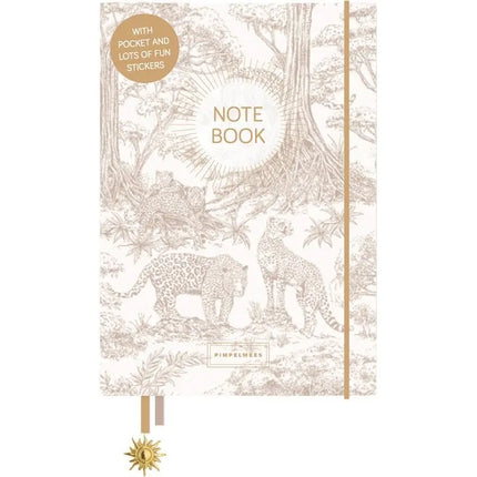 Pimpelmees Pimpelmees Notitieboek Mono Leopard Warm Nude
