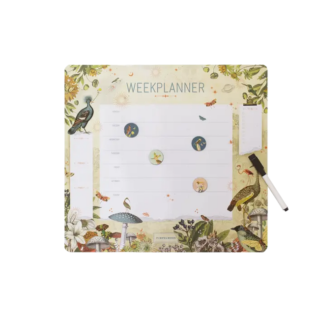 Pimpelmees Pimpelmees Weekplanner Magnetisch