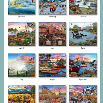 Pine Ridge Canadian Vacation Kalender 2027