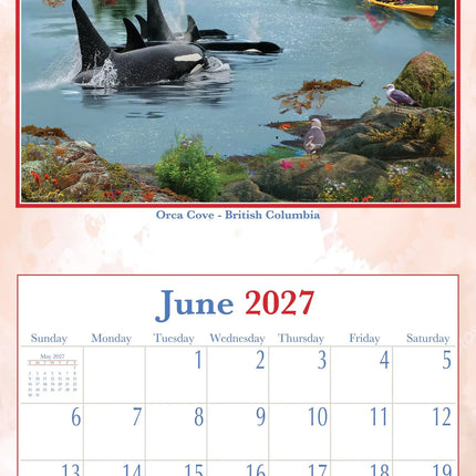 Pine Ridge Canadian Vacation Kalender 2027