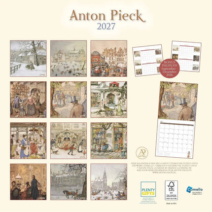 Plenty Gifts Anton Pieck Kalender 2027