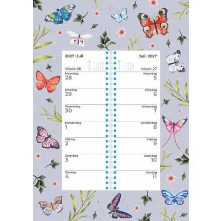 Plenty Gifts Butterflies Weekomleg Kalender 2027