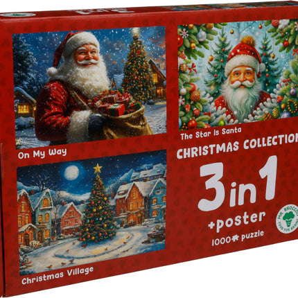 Plenty Gifts Christmas Collection Puzzel 3x1000 Stukjes